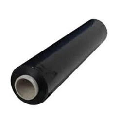 6 bobines Film étirable noir opaque - 17 microns - 45 cm x 300 m