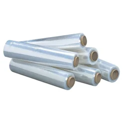 6 bobines Film étirable transparent - 15 microns - 45 cm x 270 m
