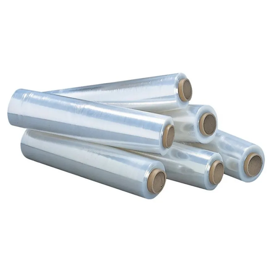 6 bobines Film étirable transparent - 15 microns - 45 cm x 270 m
