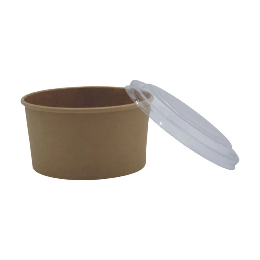 25 Bols salade Kraft 1140 ml + couvercle