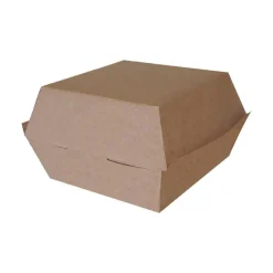 200 Boîtes burger GM Kraft brun - 140 x 140 x 80 mm