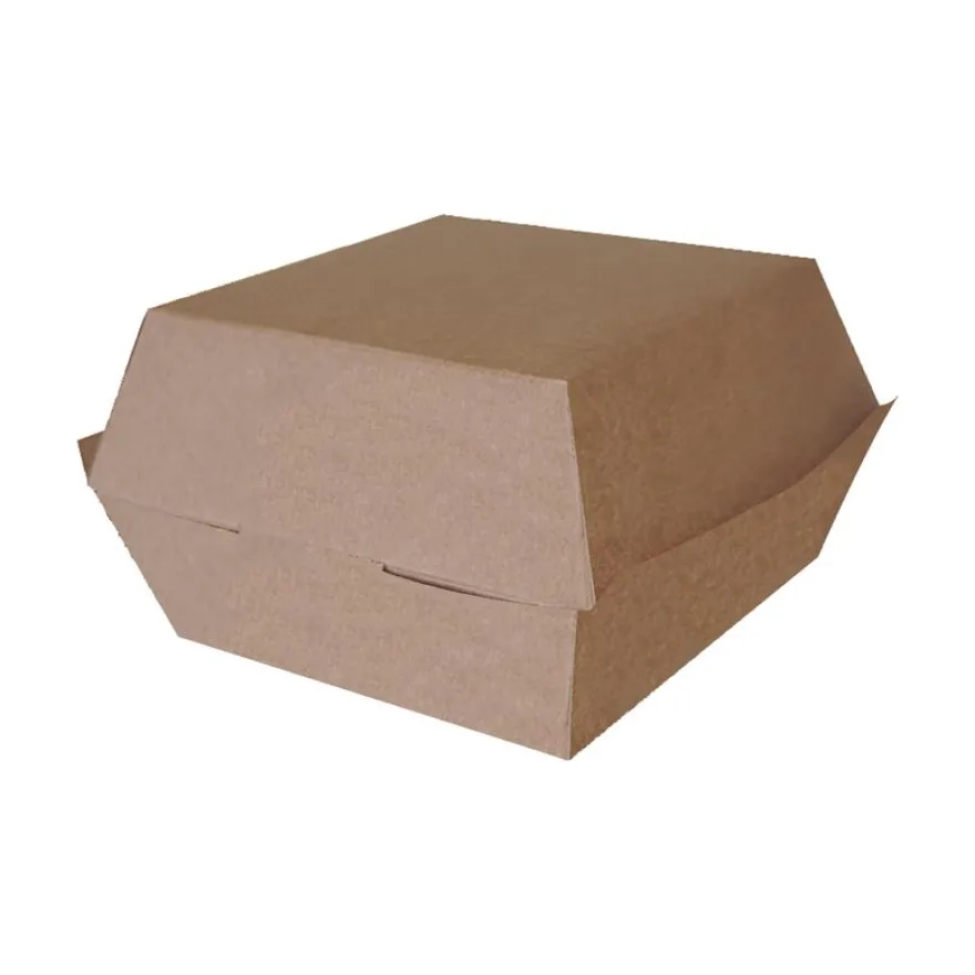 50 Boîtes burger PM Kraft brun - 110 x 110 x 80 mm