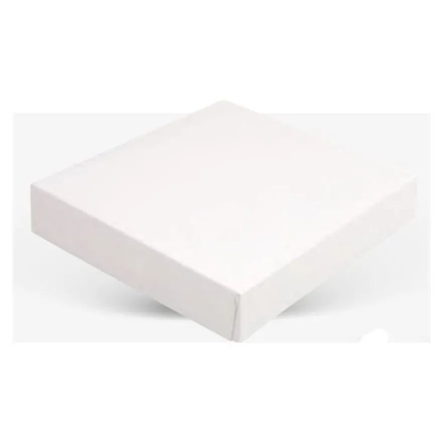 50 Boîtes pâtissières carton blanc - 20 x 20 x 5 cm