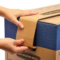 5 Cartons déménagement 127L - Bankers Box SmoothMove FastFold Fellowes
