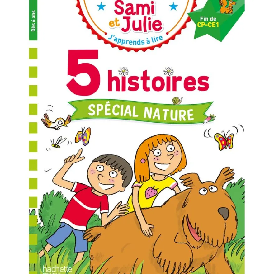 5 histoires Spécial nature - J'apprends à lire avec Sami et Julie - CP/CE1 - livre d'images