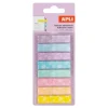 160 index adhésifs pastel fleuris 44×10 mm - repositionnables - 8 couleurs - pour livres - révisions et planners