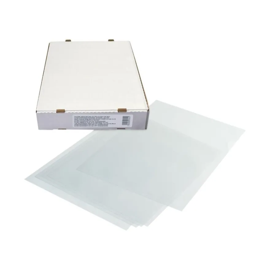 100 Pochettes coin neutres - A4 - pour 25 feuilles - 12/100 - incolore