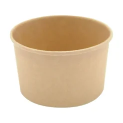 1000 Pots à glace Kraft brun - 95 x 80 x 50 mm