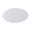250 Ronds blancs festonnés - diam 21 cm
