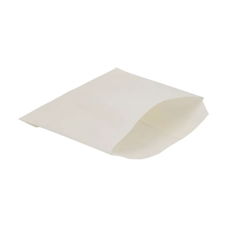 1000 Sachets frites ingraissables blanc - 115 x 120 mm
