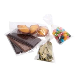 100 Sachets plat soudé transparent – 9×18 cm – Recyclable