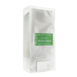 100 Sachets transparent - fond rigide – 14×30,5 cm – Recyclable