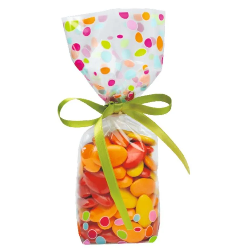 100 Sacs à fond rigide imprimé Perle – 10×22 cm – Recyclable
