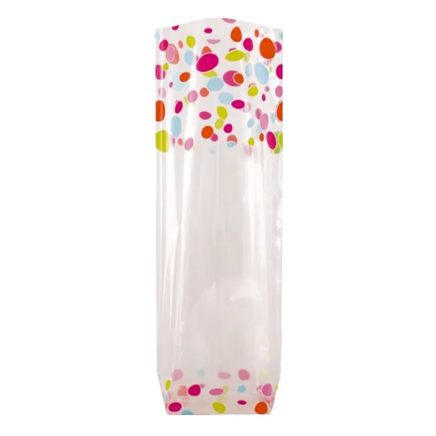 100 Sacs à fond rigide imprimé Perle – 10×22 cm – Recyclable