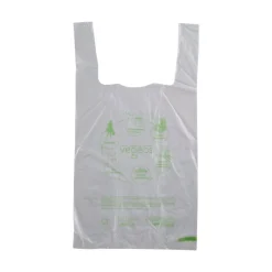 100 Sacs bretelles bio transparent 60 % - 24 + 14 x 45 cm