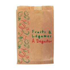 1000 Sacs kraft fruits 1 kg - 17 + 6 x 26 cm