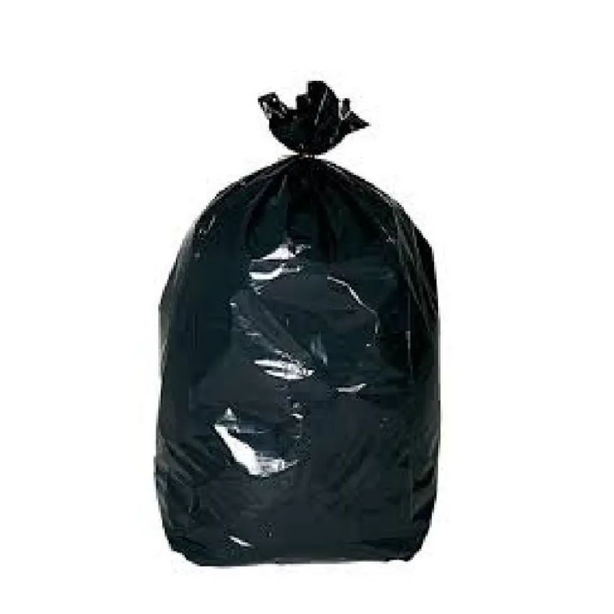 20 Sacs poubelle noir 100L - 35 microns