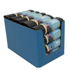 20 sacs poubelles - 30L - liens coulissants