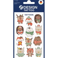 12 tatouages animaux de Noël