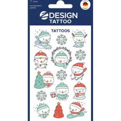 15 tatouages bonhommes de neige de Noël