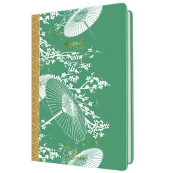 Agenda à élastique Sakura 15 - 1 semaine sur 2 pages - ombrelle - Oberthur