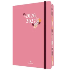 Agenda à élastique Tivoli - 1 semaine sur 2 pages - 10 x 15 cm - rose - Oberthur
