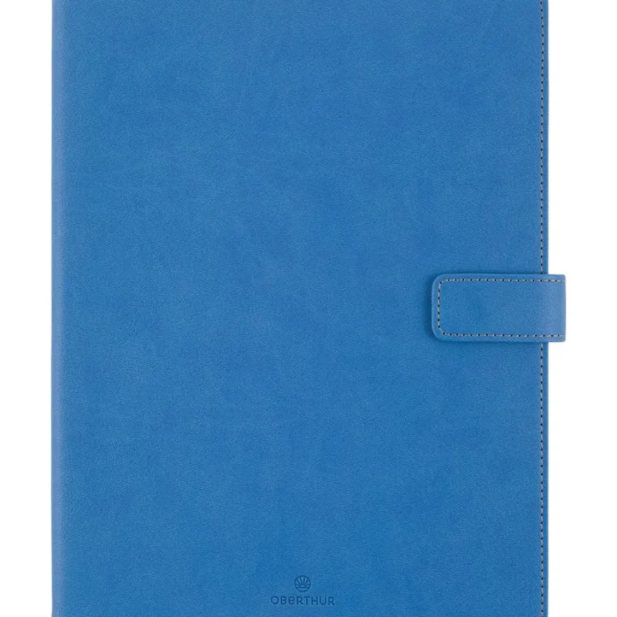 Agenda à spirale Milano - 1 semaine sur 2 pages - 22 x 28 cm - bleu denim - Oberthur