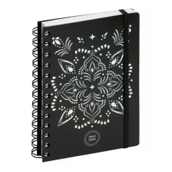 Agenda à spirale Shiny - 1 jour par page - 12 x 17 cm - fleurs - Exacompta
