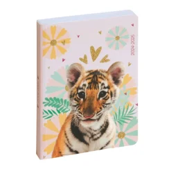 Agenda Animaux - 1 jour par page - 12 x 17 cm - tigre - Exacompta