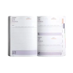 Agenda Ariel - 1 jour par page - 12 x 17 cm - Bleu - Exacompta