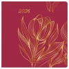 Agenda Astoria - 1 semaine sur 2 pages - 16,5 x 16,5 cm - orange - Oberthur