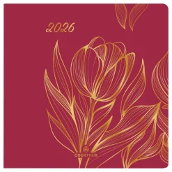 Agenda Astoria - 1 semaine sur 2 pages - 16,5 x 16,5 cm - orange - Oberthur
