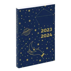 Agenda Astrologie - 1 jour par page - 12 x 17 cm - noir ou bleu - Exclusivité Bureau Vallée - Viquel