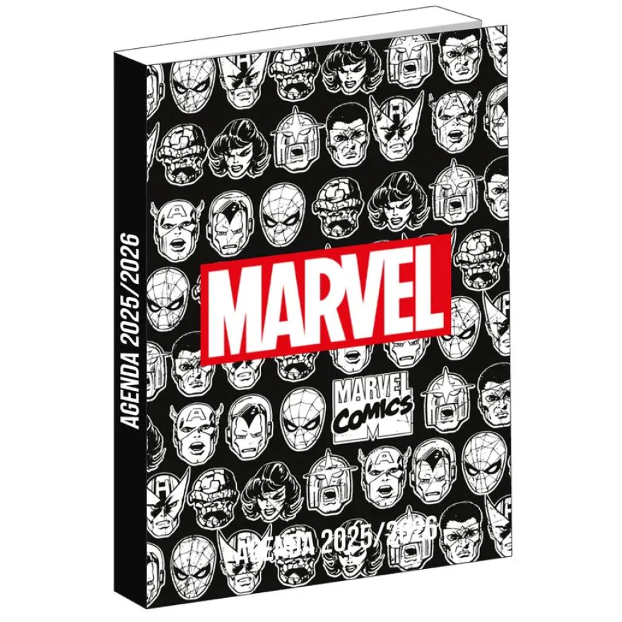 Agenda Avengers - 1 jour par page - 12x17 cm - noir - Bagtrotter