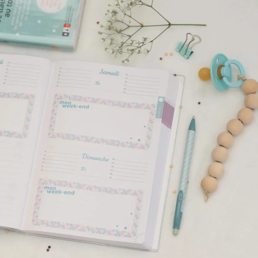 Agenda Baby Day non daté - 1 jour par page - 15 x 21 cm - Exacompta