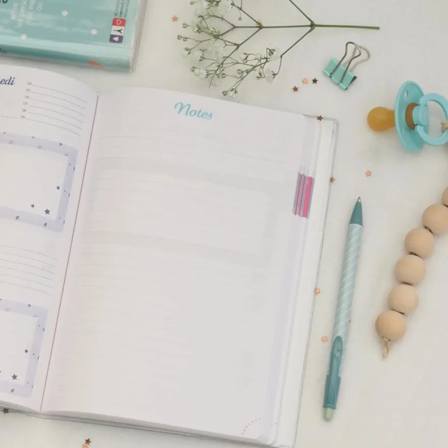 Agenda Baby Day non daté - 1 jour par page - 15 x 21 cm - Exacompta