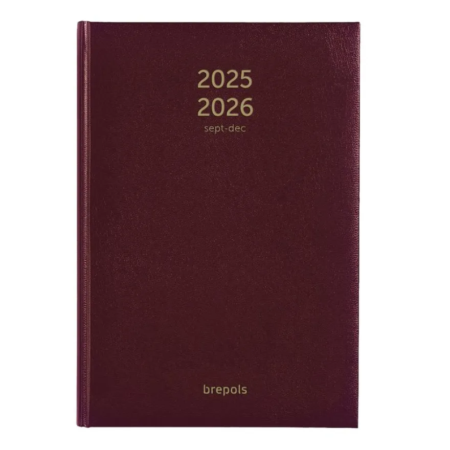 Agenda Bretime Lima 16 mois - 1 semaine sur 2 pages - 15 x 21 cm - 3 couleurs disponibles - Brepols