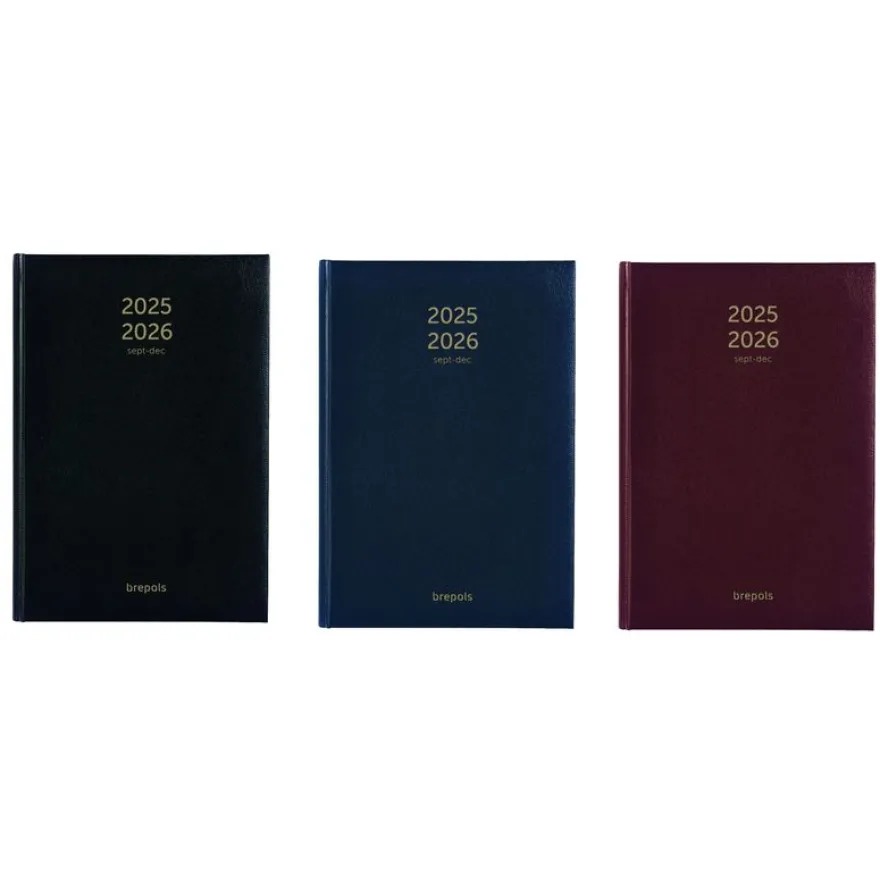 Agenda Bretime Lima 16 mois - 1 semaine sur 2 pages - 15 x 21 cm - 3 couleurs disponibles - Brepols