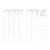 Agenda Calypso - 1 semaine sur 2 pages - 10 x 15 cm - noir - Quo Vadis
