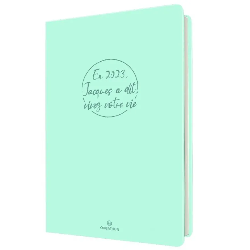 Agenda Camelia 25 - 1 semaine sur 2 pasges - 17 x 24,5 cm - lagon - Oberthur