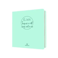 Agenda Camelia - 1 semaine sur 2 pages - 16,5 x 16,5 cm - lagon - Oberthur