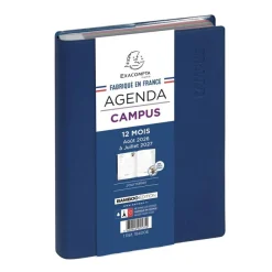 Agenda Campus - 1 jour par page - 12 x 17 cm - disponible dans différentes couleurs - Exacompta