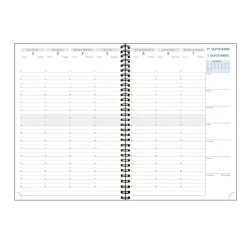 Agenda Casual - 1 semaine sur 2 pages - 16 mois - 21 x 29,7 cm - bleu clair - Exacompta
