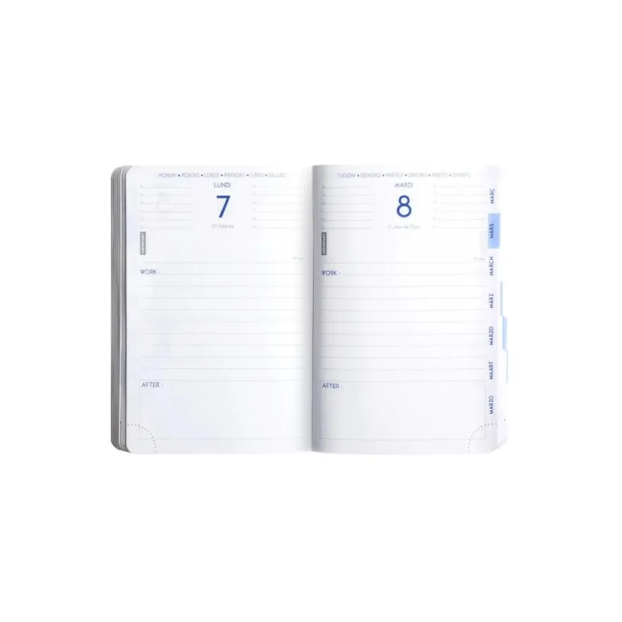 Agenda Classic - 1 jour par page - 10 x 15 cm - disponible dans différentes couleurs - Exacompta