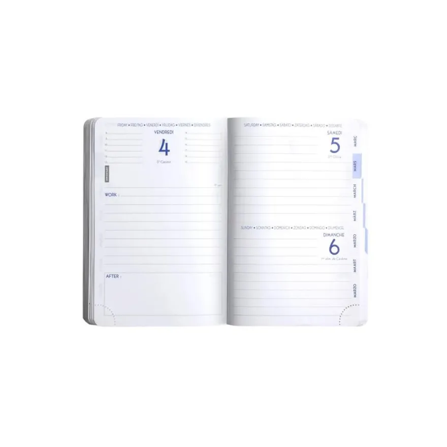 Agenda Classic - 1 jour par page - 10 x 15 cm - disponible dans différentes couleurs - Exacompta