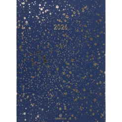 Agenda Céleste - 1 semaine sur 2 pages - 17 x 24,5 cm - marine - Oberthur