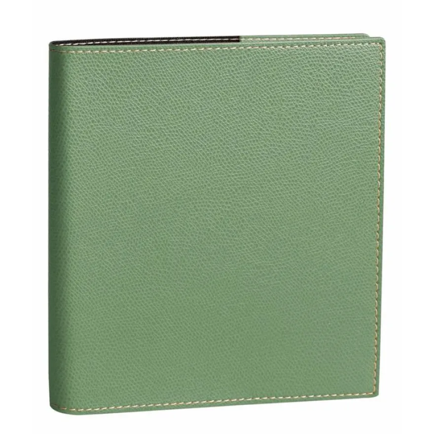 Agenda Club Executif - 1 semaine sur 2 pages - 16 x 16 cm - vert sauge - Quo Vadis