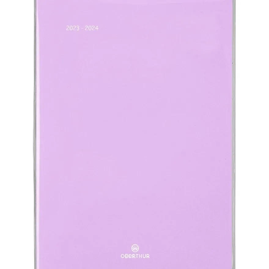Agenda Colorside - 1 semaine sur 2 pages - 15,5 x 21,5 cm - lilas - Oberthur