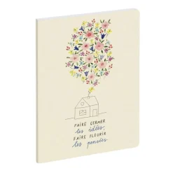 Agenda de bureau 16 mois Julie Adore - 1 semaine sur 2 pages - 15 x 21 cm - Maison - Exacompta
