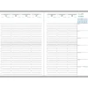 Agenda de bureau 16 mois Vérone - 1 semaine sur 2 pages - 21 x 29,7 cm - Noir - Exacompta